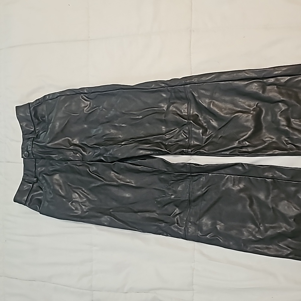 Leather jeans